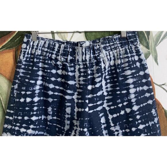 Soft Surroundings Large Tie Dye Blue Pull on Jeans Cotton Blend - Picture 4 of 7
